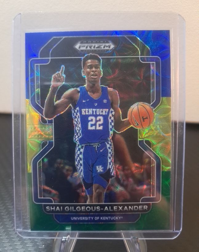 2022 Panini Prizm Draft Picks Blue Wave #22 Shai Gilgeous-Alexander — front