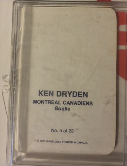1977 O-Pee-Chee #5 Ken Dryden — front