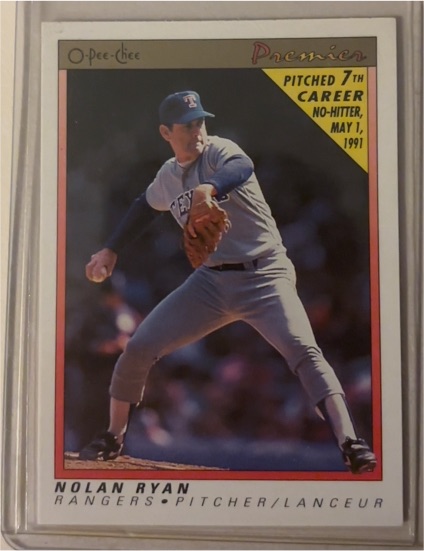 1991 O-Pee-Chee Premier #102 Nolan Ryan — front
