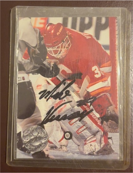 1991-92 Pro Set Platinum #21 Mike Vernon — front