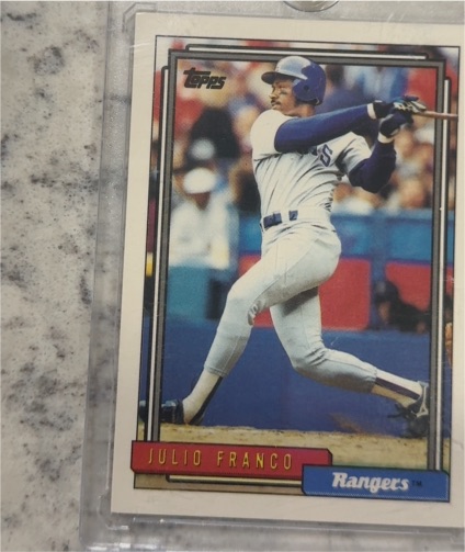 1992 Topps #490 Julio Franco — front