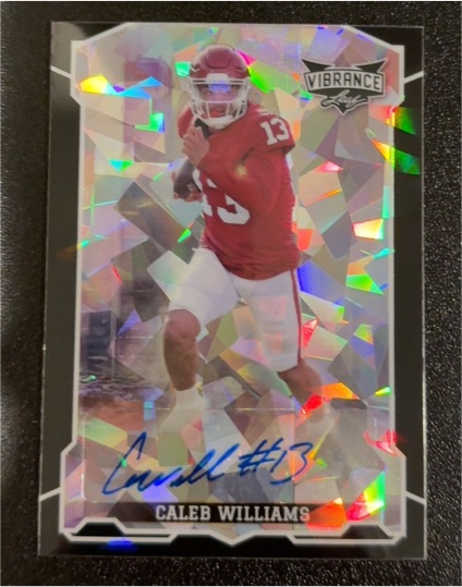 2022 Leaf Vibrance #Caleb Williams Autograph — front