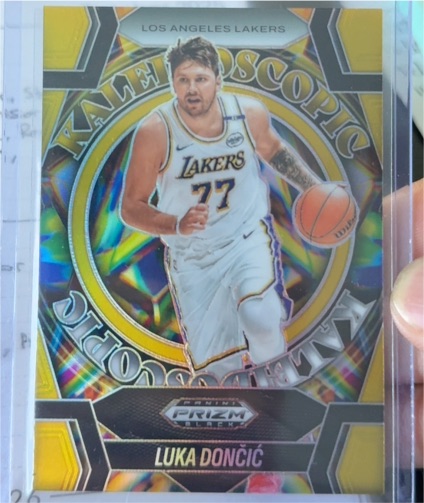 2024-25 Panini Prizm Black #1 Luka Doncic Kaleidoscopic — front