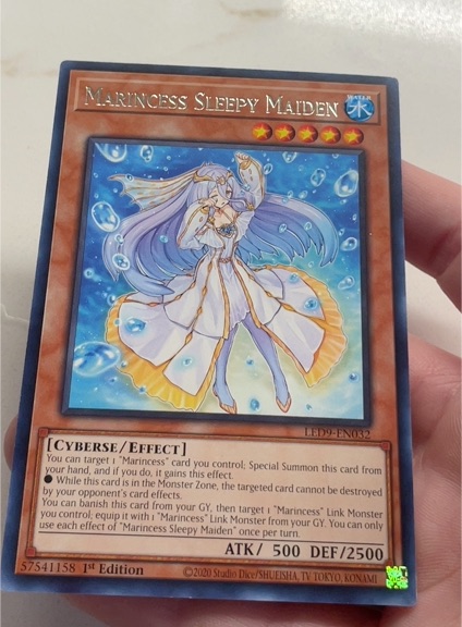 2020 Yu-Gi-Oh! LED9-EN032 Marincess Sleepy Maiden — front