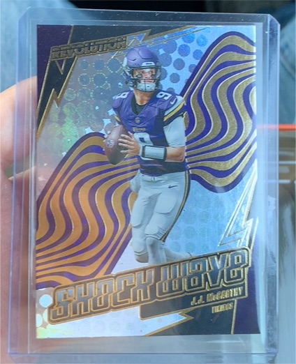 2025 Panini Revolution Shockwave #14 J.J. McCarthy — front