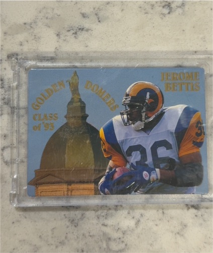 1994 Action Packed #194 Jerome Bettis '93 Class Golden Dome — front