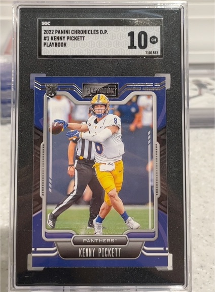 2022 Panini Chronicles Draft Picks Playbook #1 Kenny Pickett — front