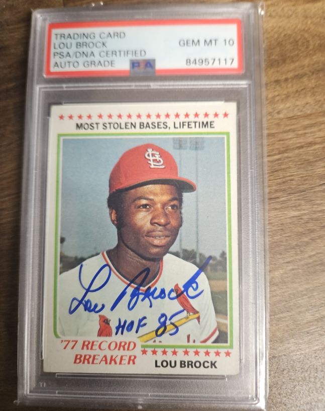 1978 Topps #1 Lou Brock — front