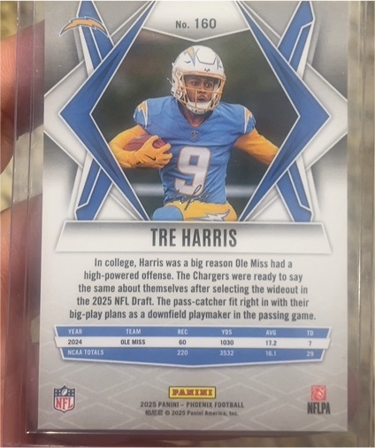2025 Panini Phoenix Football #160 Tre Harris — front