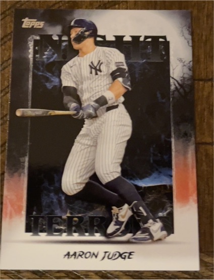 2025 Topps Update #NT-1 Aaron Judge Night Terrors — front