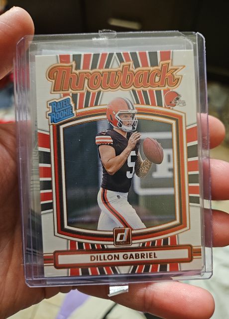 2025 Panini Donruss #15 Dillon Gabriel Rated Rookie Throwback — front