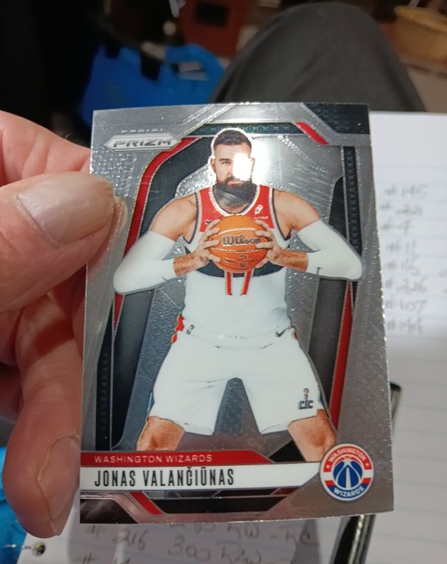 2024-25 Panini Prizm #76 Jonas Valančiūnas — front