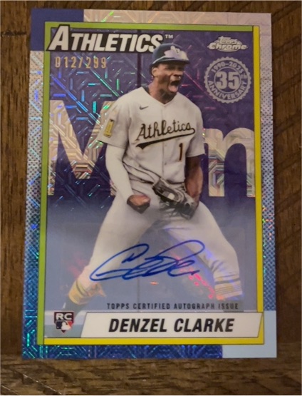 2025 Topps Chrome 1990 35th Anniversary #U90C-9 Denzel Clarke — front