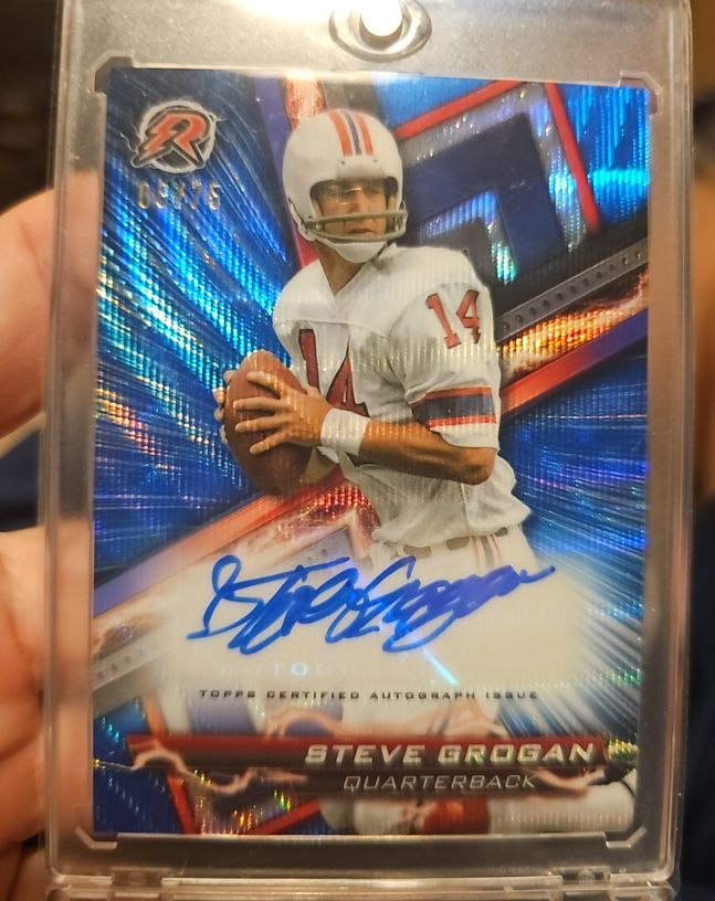 2023 Topps Composite Resurgence Signatures #RA-SG Steve Grogan — front