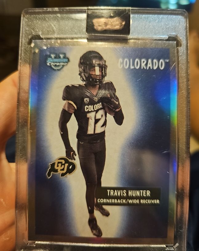 2023 Bowman University Chrome #55BF-10 Travis Hunter — front