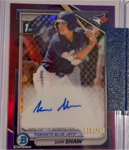 2024 Bowman Chrome #CPA-SS Sam Shaw — front
