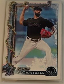 2025 Topps Holiday #H144 Sandy Alcantara — front