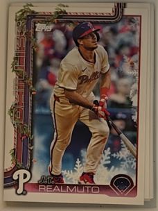 2025 Topps Holiday #H33 J.T. Realmuto — front