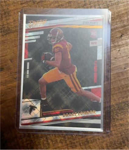 2022 Panini Prestige #309 Drake London Xtra Points Diamond — front