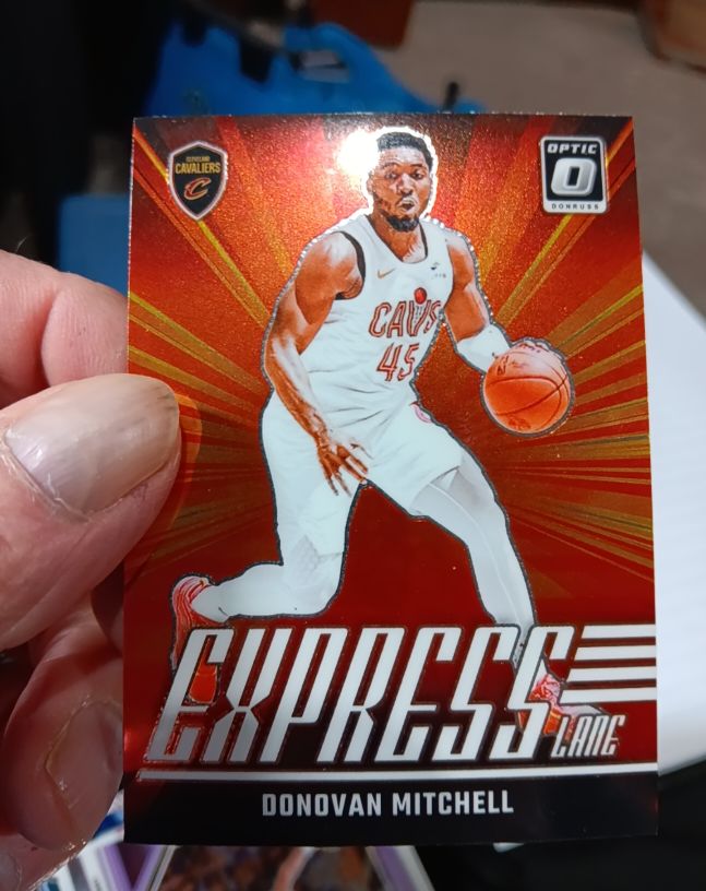 2024-25 Donruss Optic #12 Donovan Mitchell Express Lane — front