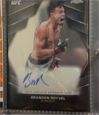2024 Topps Chrome UFC #CVA-BRO Brandon Royval — front