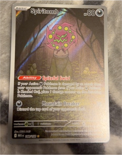 2025 Pokémon Mega Evolutions #148 Spiritomb Illustration Rare — front