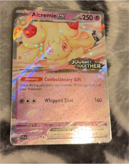 2023 Pokémon Journey Together #075/159 Alcremie ex — front