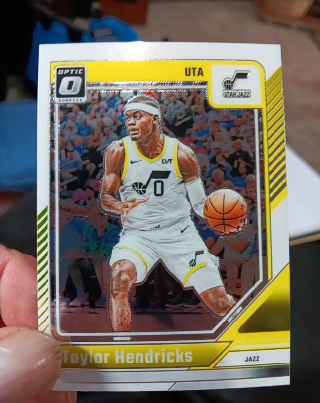 2024-25 Panini Donruss Optic #203 Taylor Hendricks — front