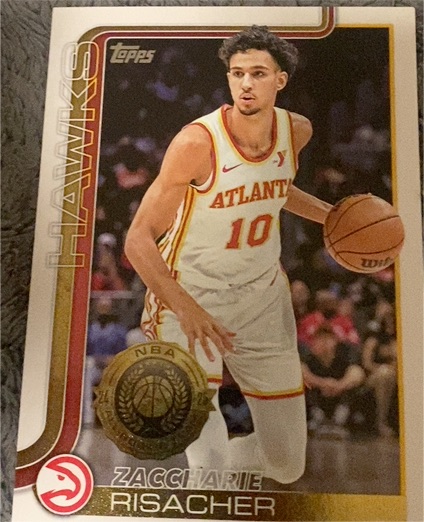 2025-26 Topps #62 Zaccharie Risacher — front