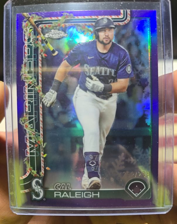 2025 Topps Holiday #H54 Cal Raleigh — front