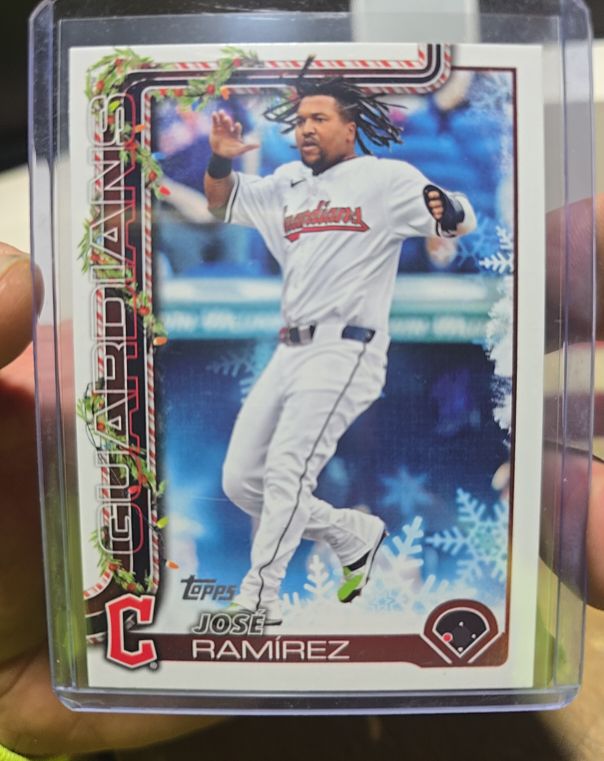2025 Topps Holiday #H195 Jose Ramirez — front