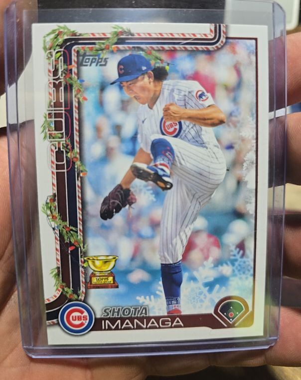 2025 Topps Holiday #H123 Shota Imanaga — front