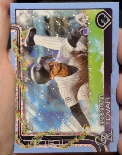 2025 Topps Holiday #H145 Ezequiel Tovar — front