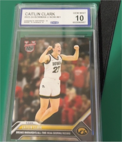 2023-24 Bowman U Now #61 Caitlin Clark — front