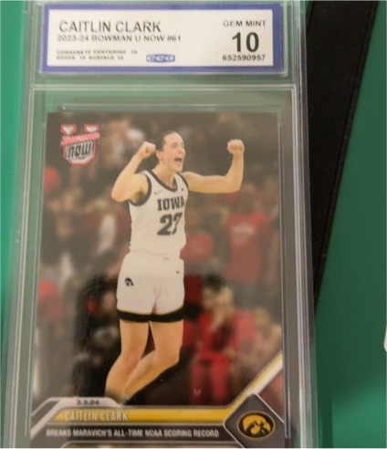 2023 Bowman U Now #61 Caitlin Clark — front