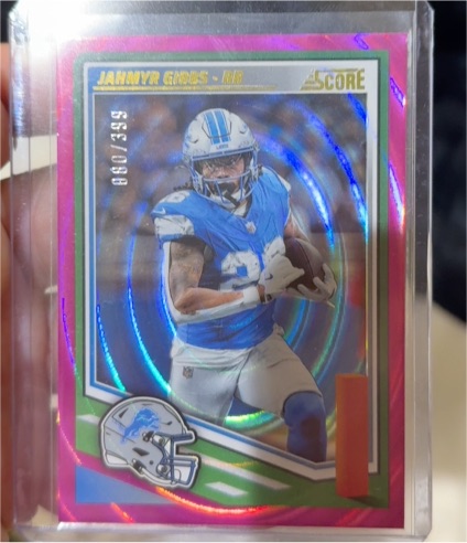 2025 Score #33 Jahmyr Gibbs — front
