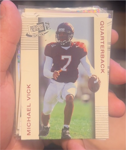 2001 Press Pass SE #1 Michael Vick — front