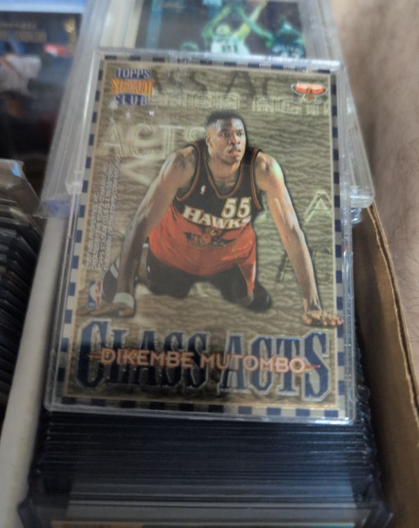 1996 Topps Stadium Club #CA10 Dikembe Mutombo / Allen Iverson Class Acts — front