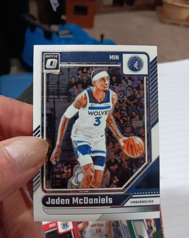 2024-25 Panini Donruss Optic #40 Jaden McDaniels — front