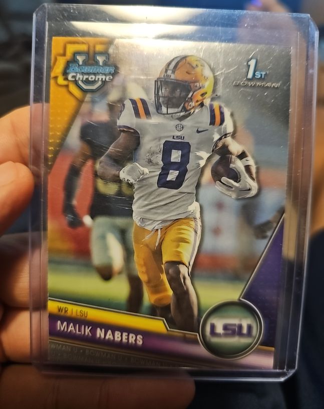 2023 Bowman University Chrome #74 Malik Nabers — front