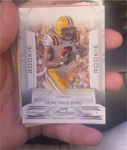 2009 Playoff Prestige #141 Demetrius Byrd Rookie — front