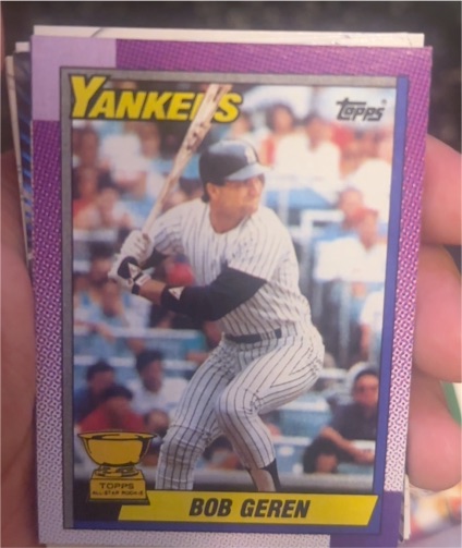 1990 Topps #536 Bob Geren — front