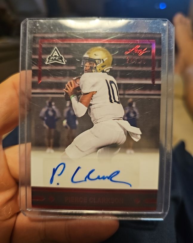 2021 Leaf Memories '91 Autographs Platinum #GLR-PC1 Pierce Clarkson — front