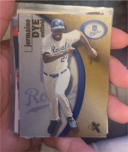 2001 Fleer E-X #76 Jermaine Dye — front