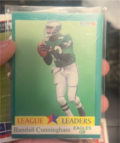 1991 Fleer #409 Randall Cunningham — front