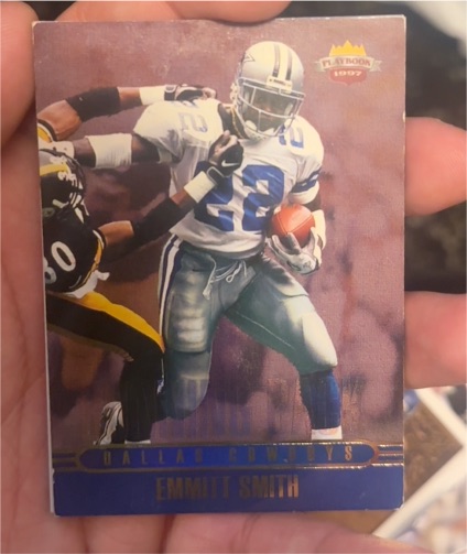 1997 Score Board Playbook #39 Emmitt Smith — front