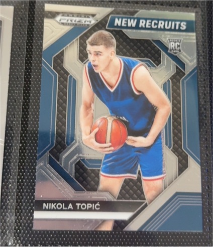 2024 Panini Prizm Draft Picks #16 Nikola Topić New Recruits — front