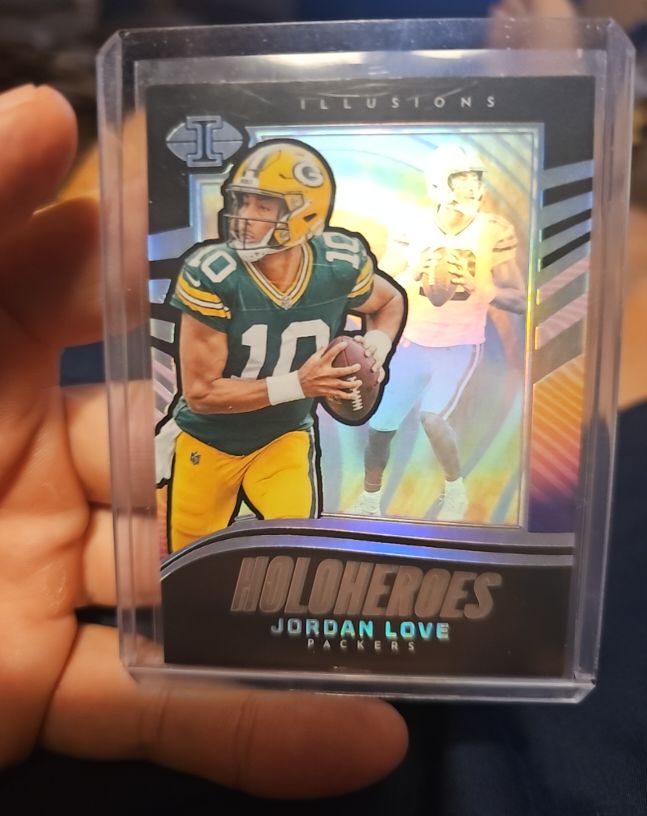 2023 Panini Illusions #14 Jordan Love Holoheroes — front