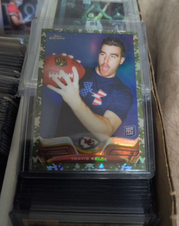 2013 Topps Chrome #118 Travis Kelce Rookie — front
