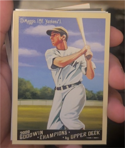 2009 Upper Deck Goodwin Champions #GCP-1 Joe DiMaggio — front